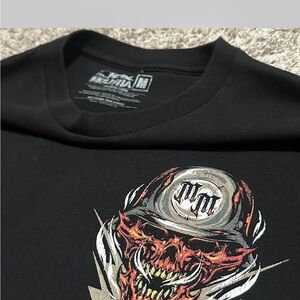 Men's metal Melishia Black Graphic T-Shirt